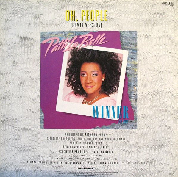 Patti LaBelle : Oh, People (12", Maxi)