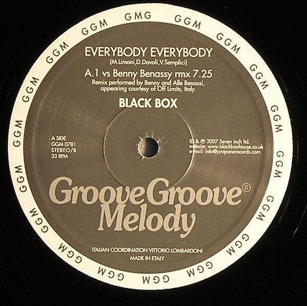 Black Box : Everybody Everybody 2007 (12")