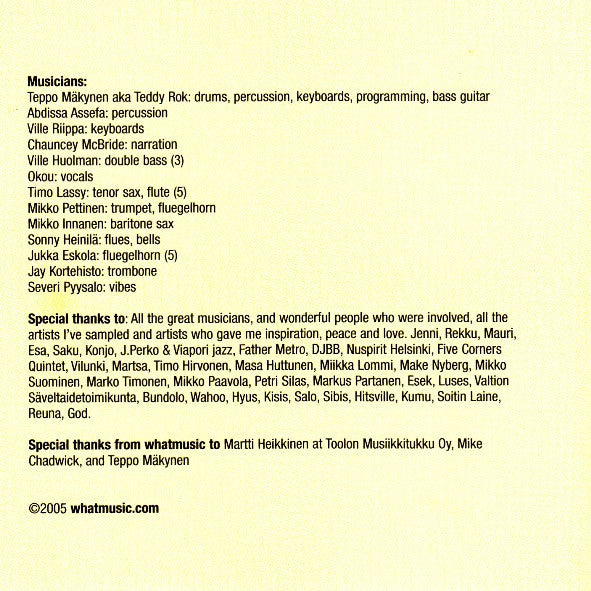 Teddy Rok Seven : Universal Four (CD, Album)