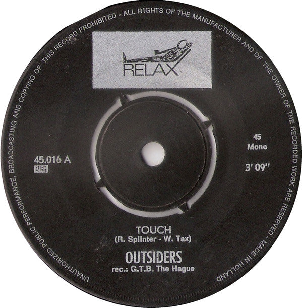 The Outsiders (5) : Touch / Ballad Of John B. (7", Single, Mono)