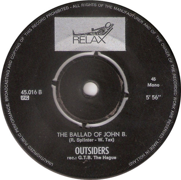 The Outsiders (5) : Touch / Ballad Of John B. (7", Single, Mono)