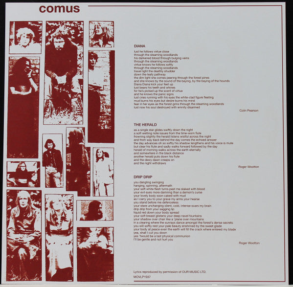Comus : First Utterance (LP, Album, Ltd, Num, RE, Sil)