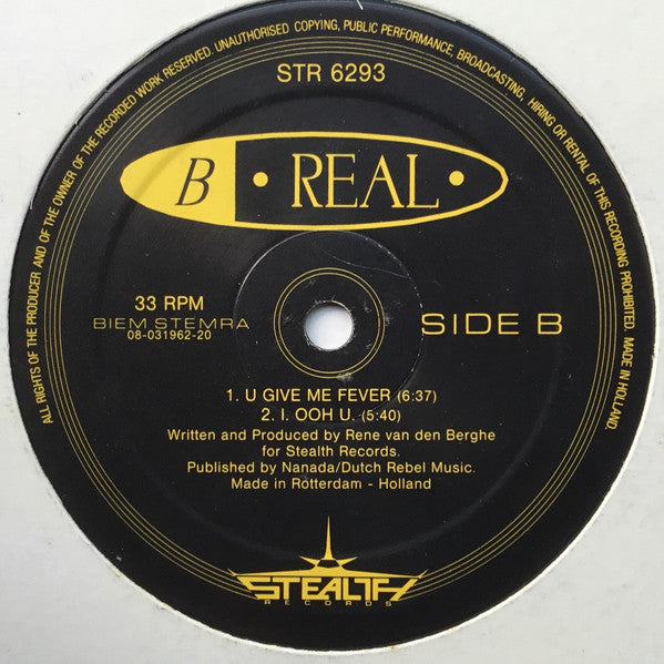 B Real : Sex Test (12")