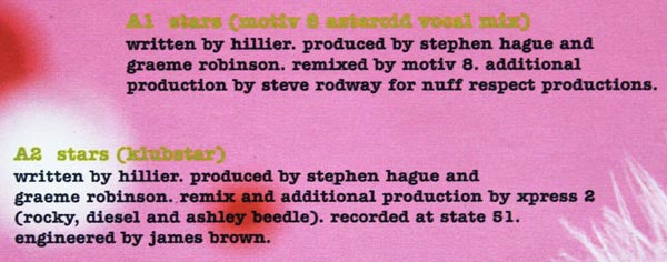 Dubstar (2) : Stars (The Dance Mixes) (12")