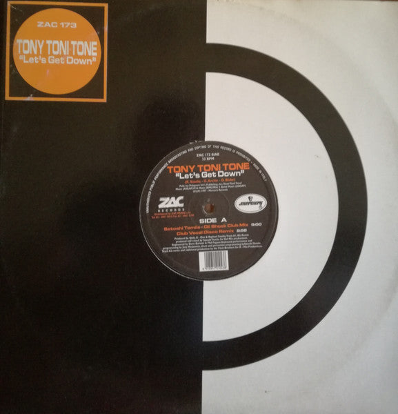 Tony! Toni! Toné! : Let's Get Down (12")