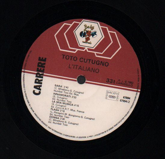 Toto Cutugno : L'italiano (LP, Album)