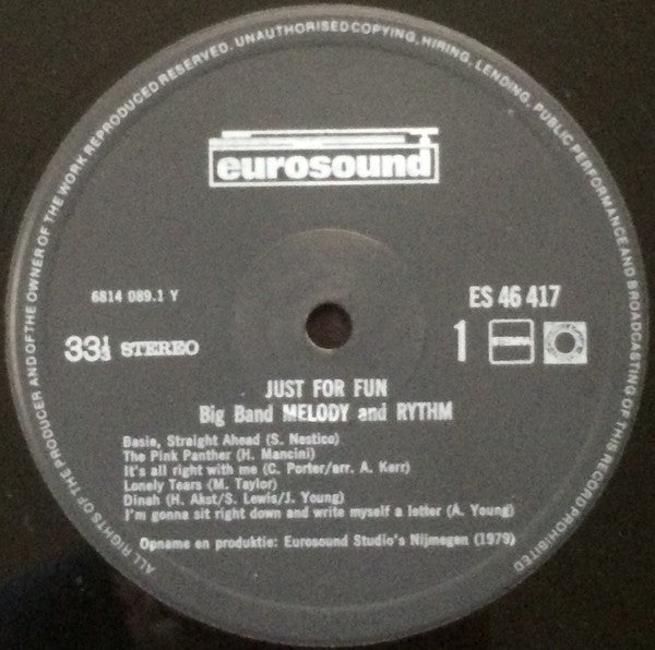 Big Band Melody & Rythm : Just For Fun (LP)