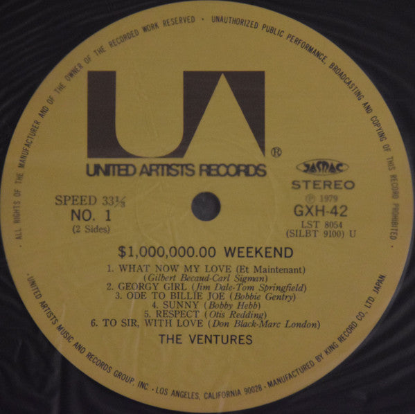 The Ventures : $1,000,000.00 Weekend (LP, Album, RE)