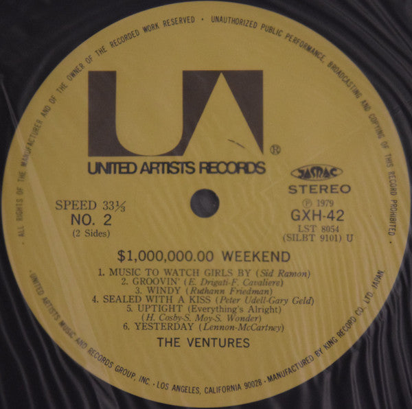 The Ventures : $1,000,000.00 Weekend (LP, Album, RE)
