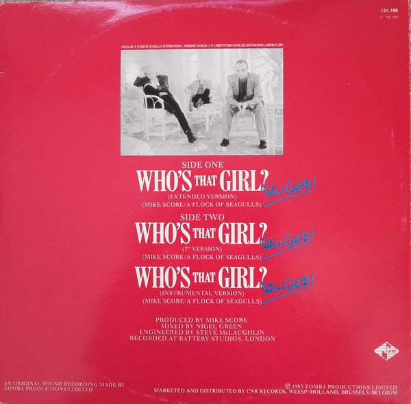 A Flock Of Seagulls : Who's That Girl (She's Got It) (12")