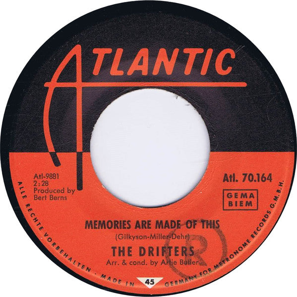 The Drifters : Memories Are Made Of This / My Islands In The Sun (7", Single)
