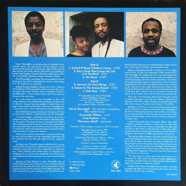 New Air Featuring Cassandra Wilson : Air Show No. 1 (LP, Album)