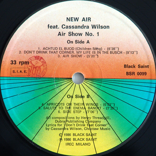 New Air Featuring Cassandra Wilson : Air Show No. 1 (LP, Album)