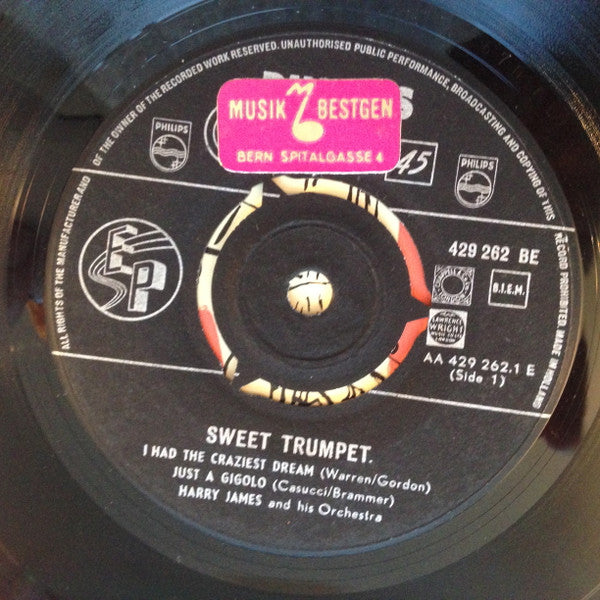 Harry James And His Orchestra : Sweet Trumpet (7", EP)