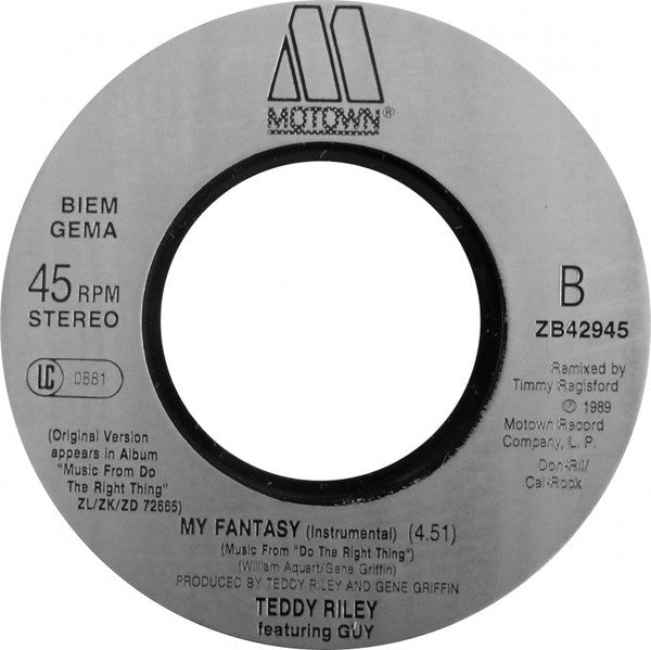 Teddy Riley Featuring Guy : My Fantasy (7", Single)