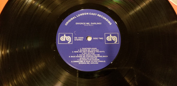 Sandy Wilson (2), Patricia Michael, Philip Gilbert (2), Anna Sharkey, Cy Young (3), Joan Heal, Jenny Wren : Divorce Me, Darling! (LP, Album)