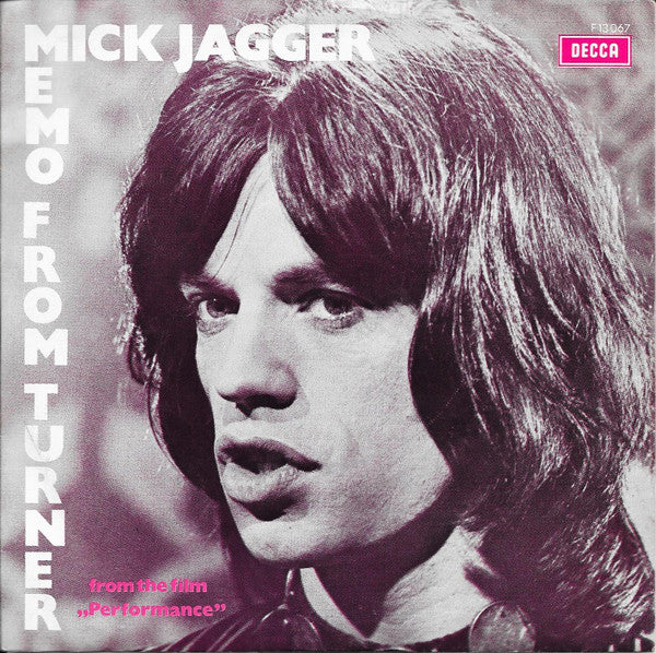 Mick Jagger : Memo From Turner (7", Single, M/Print)