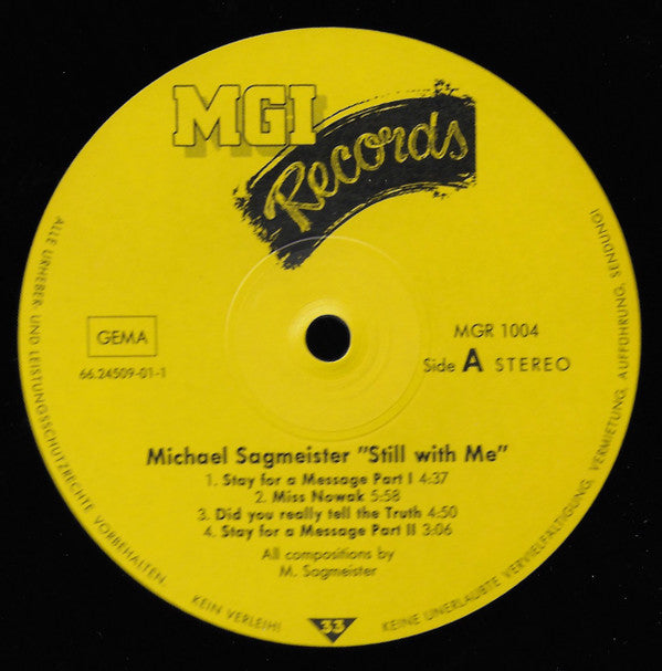 Michael Sagmeister : Still with Me (LP, Album)