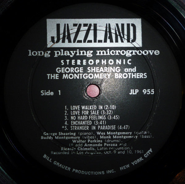 George Shearing And The Montgomery Brothers : George Shearing And The Montgomery Brothers (LP, Album, RE)