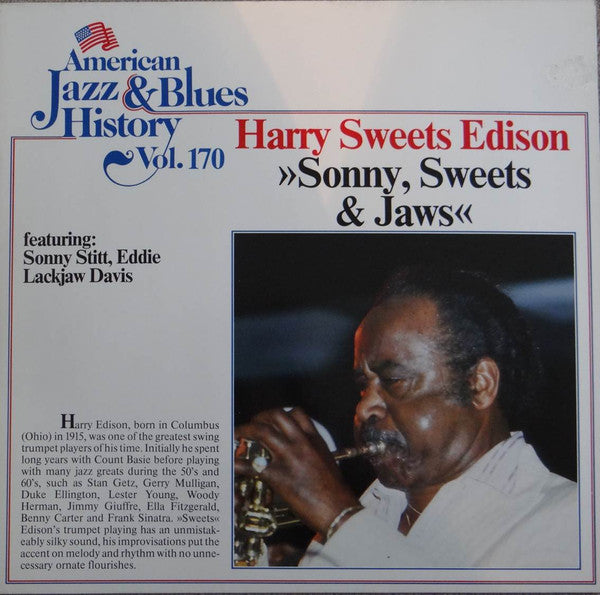 Sonny Stitt, Harry Sweets Edison* & Eddie Lockjaw Davis* : Sonny, Sweets & Jaws (LP, RE)