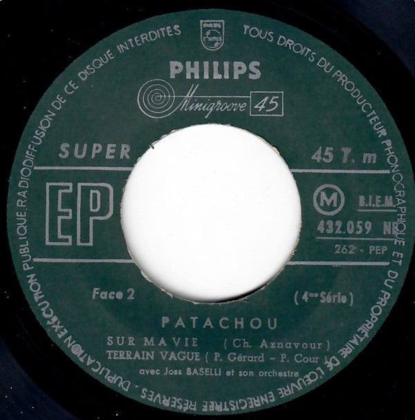 Patachou : Les Voyous (7", EP)