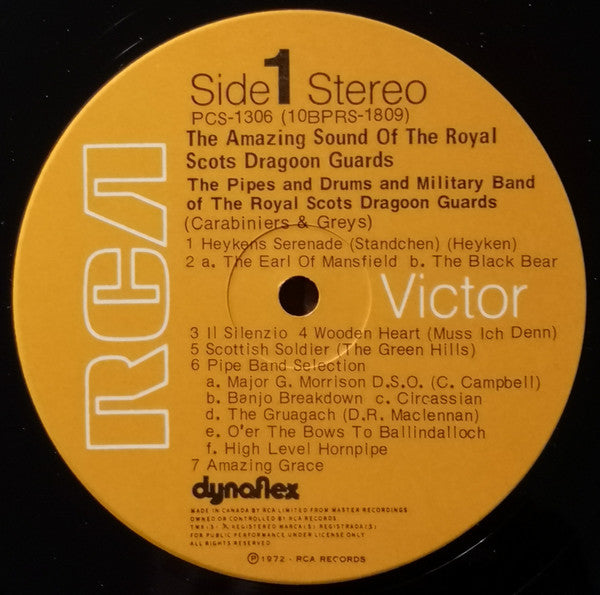 The Pipes And Drums Of The Royal Scots Dragoon Guards (Carabiniers And Greys) And The Military Band Of The Royal Scots Dragoon Guards (Carabiniers And Greys) : The Amazing Sound Of The Royal Scots Dragoon Guards (LP)
