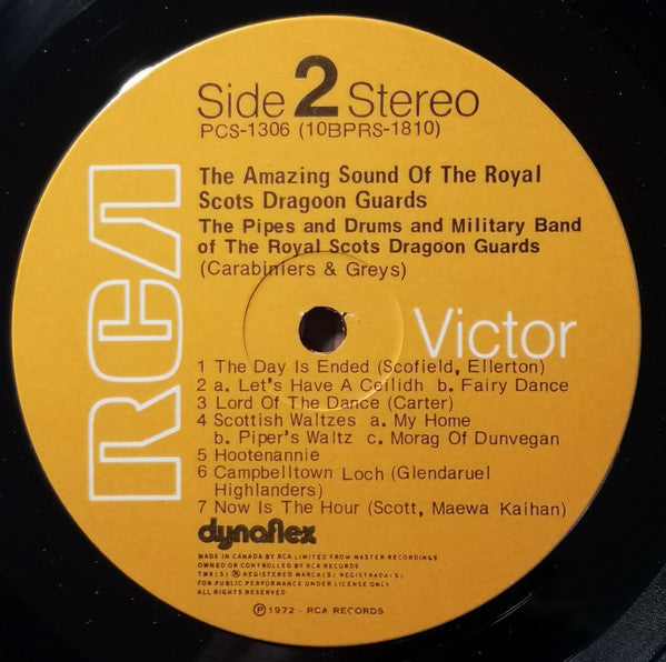 The Pipes And Drums Of The Royal Scots Dragoon Guards (Carabiniers And Greys) And The Military Band Of The Royal Scots Dragoon Guards (Carabiniers And Greys) : The Amazing Sound Of The Royal Scots Dragoon Guards (LP)