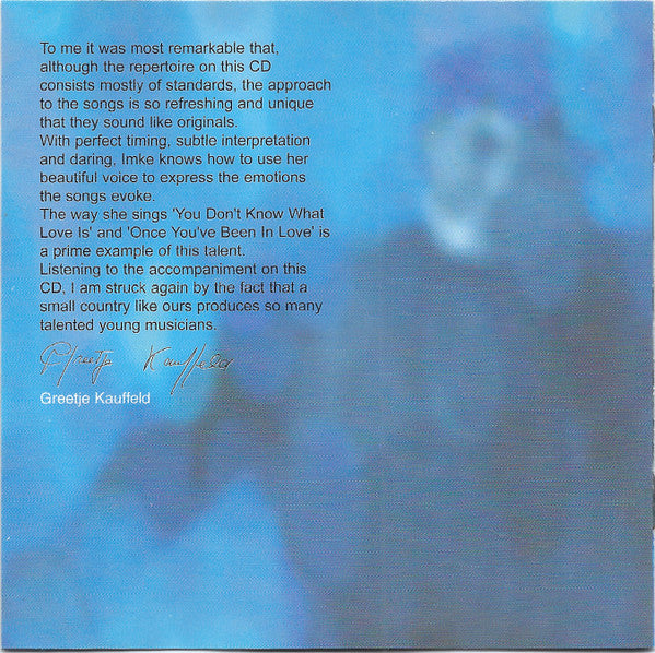 Imke Van Oosten Quartet : Life Talks (CD, Album)