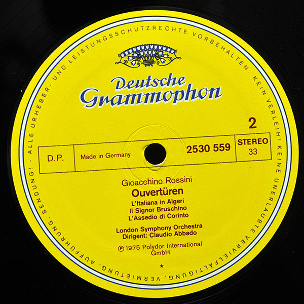Gioacchino Rossini - London Symphony Orchestra, Claudio Abbado : Ouvertüren (LP, RE)