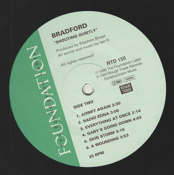 Bradford : Shouting Quietly (LP, Album)