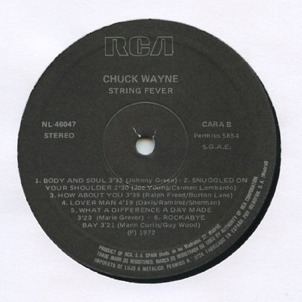 Chuck Wayne : String Fever (LP, Album, RE)
