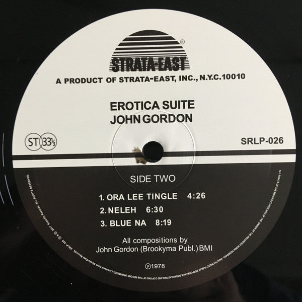 John Gordon : Erotica Suite (LP, Album, Ltd, RE, RM)
