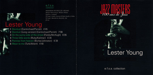 Lester Young : Jazz Masters (100 Ans De Jazz) (CD, RE)