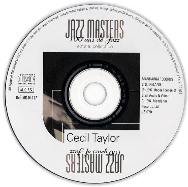 Cecil Taylor : Jazz Masters (100 Ans De Jazz) (CD, Comp)