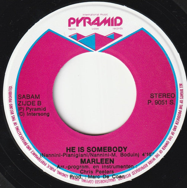 Marleen : Hij Is Zo Iemand (7", Single)