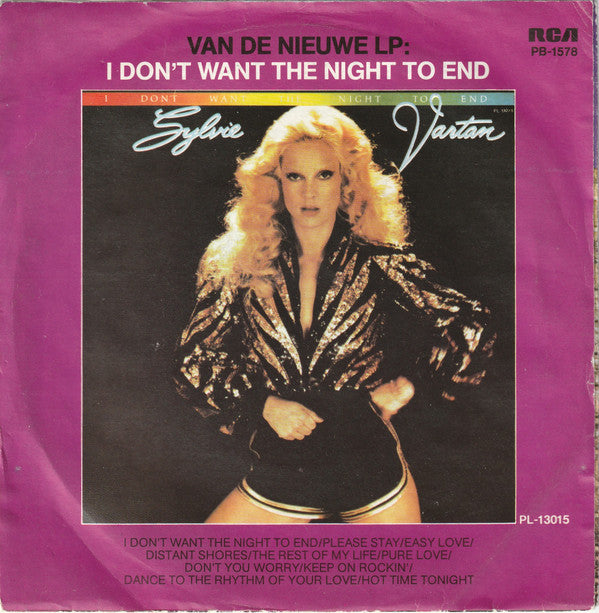 Sylvie Vartan : I Don't Want The Night To End (7")