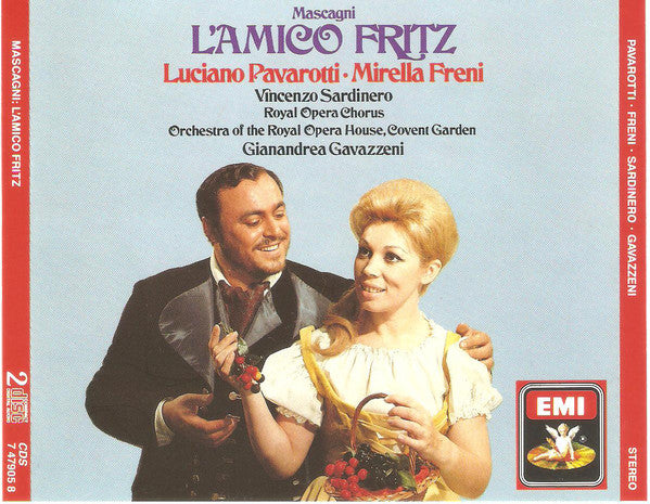 Mascagni* - Luciano Pavarotti · Mirella Freni · Vincenzo Sardinero* · Royal Opera Chorus* · Orchestra Of The Opera House, Covent Garden* · Gianandrea Gavazzeni : L'Amico Fritz (2xCD, Album, RE, RM + Box, Sli)