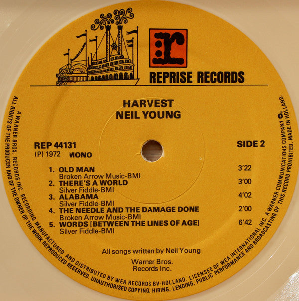 Neil Young : Harvest (LP, Album, RE, Cre)