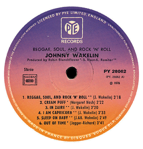 Johnny Wakelin : Reggae Soul & Rock 'n' Roll (LP, Album)