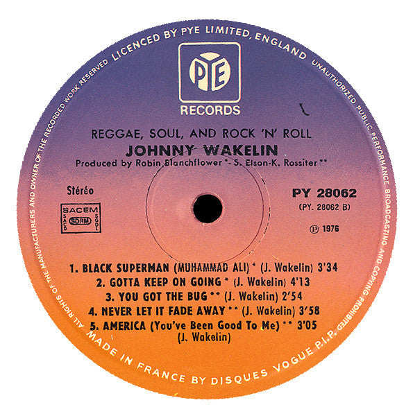 Johnny Wakelin : Reggae Soul & Rock 'n' Roll (LP, Album)
