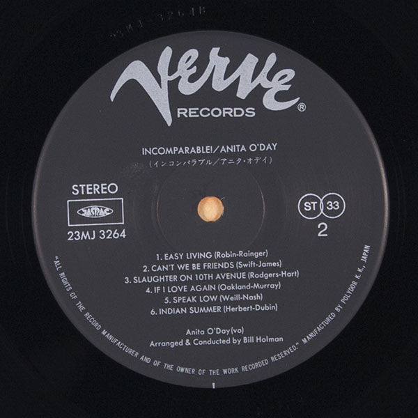 Anita O'Day : Incomparable! (LP, RE)