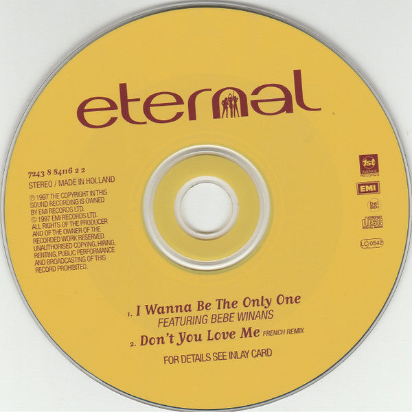 Eternal (2) Featuring BeBe Winans : I Wanna Be The Only One (CD, Single)