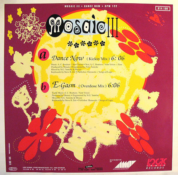 Mosaic Feat. Zyon : Dance Now (12")