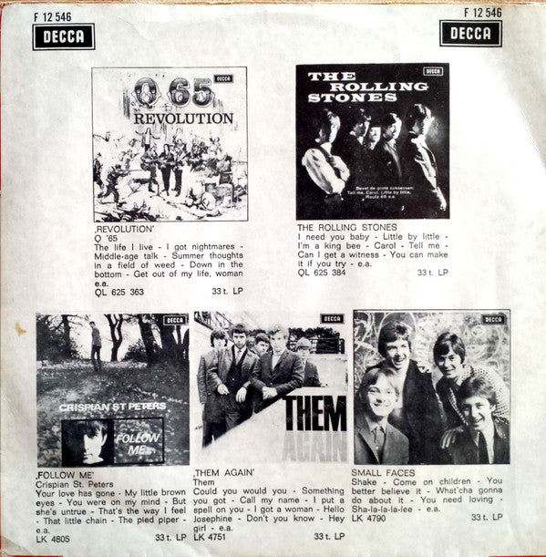 The Rolling Stones : Let's Spend The Night Together / Ruby Tuesday (7", Single, Mono)