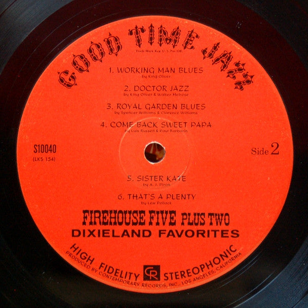 Firehouse Five Plus Two : Dixieland Favorites (LP, Album)