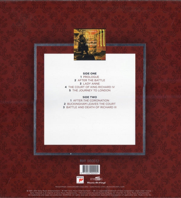 Ennio Morricone : Symphony For Richard III (LP, Ltd, Num, Tra)