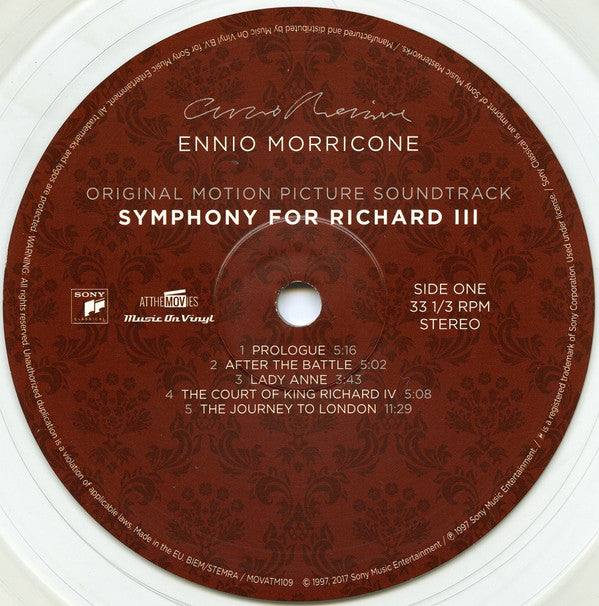 Ennio Morricone : Symphony For Richard III (LP, Ltd, Num, Tra)