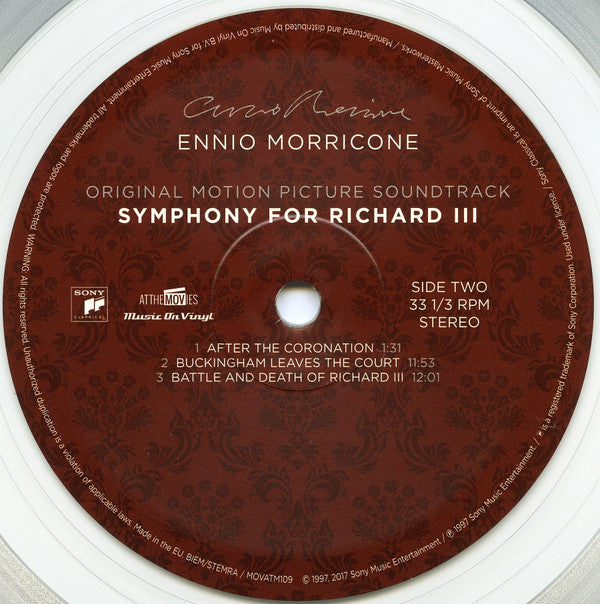 Ennio Morricone : Symphony For Richard III (LP, Ltd, Num, Tra)