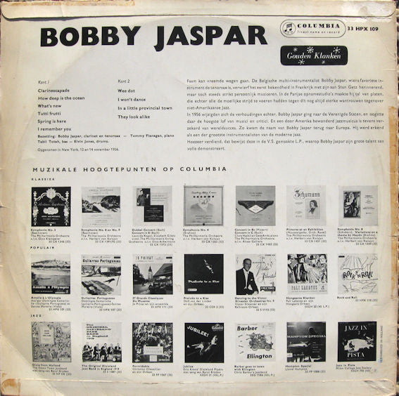 Bobby Jaspar Quintet : Bobby Jaspar Quintet (LP, Mono)