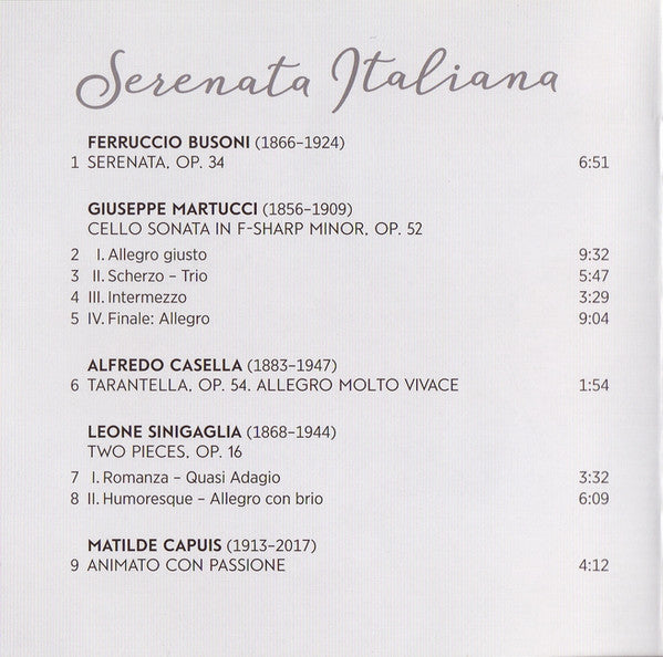 Raphaela Gromes, Julian Riem : Serenata Italiana (CD, Album)